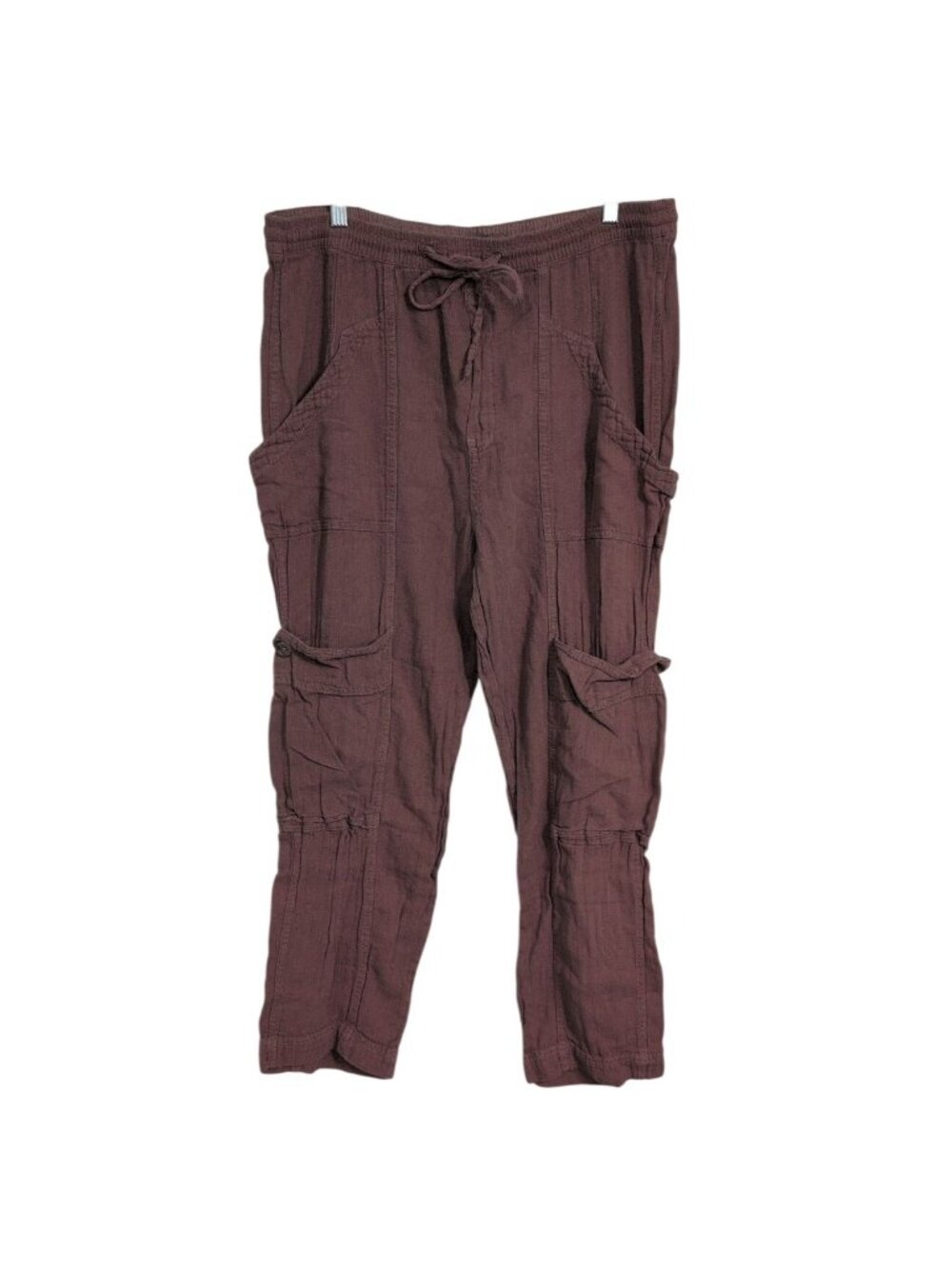 Free People Feel Good Utility Pull On Pants Womens Size Medium Mauve Cargo Boho